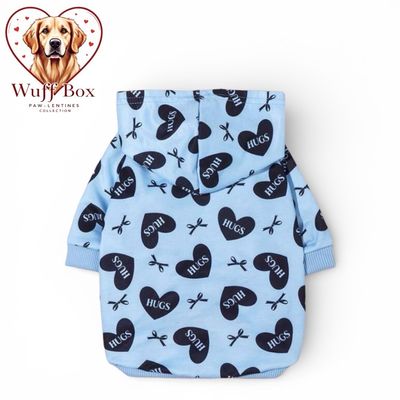 Valentines ‘Hugs & Bows’ Print Hoodie