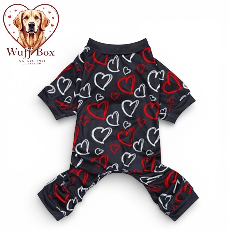 Black Heart Print Onesie