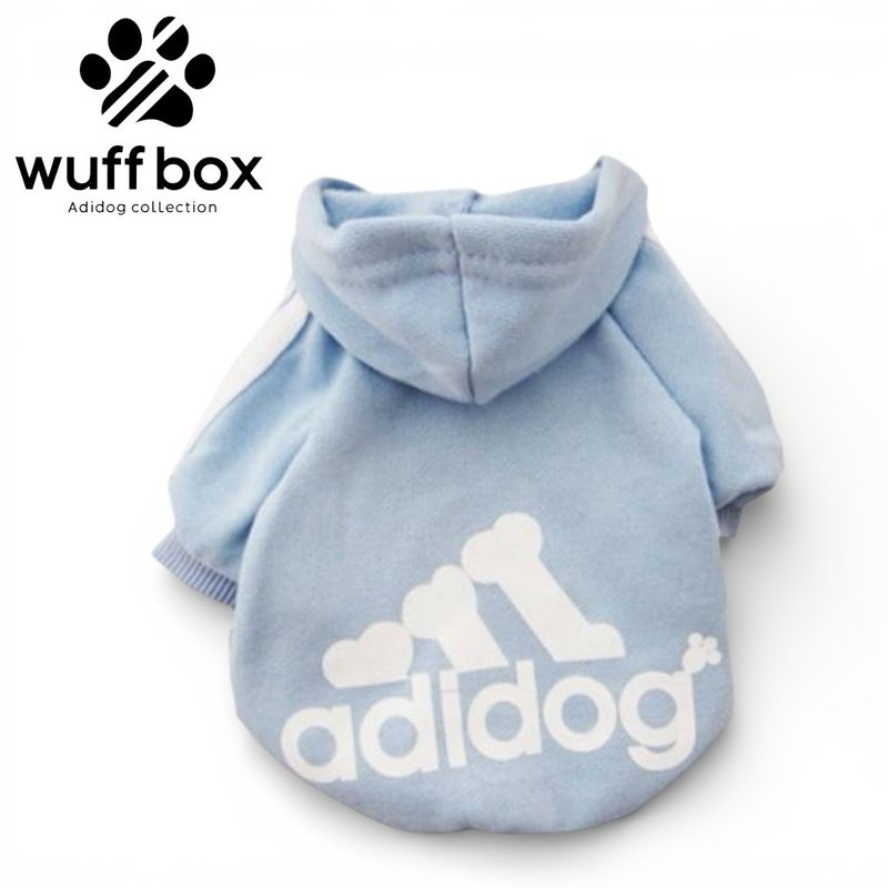 Adidog Baby Blue Hoodie