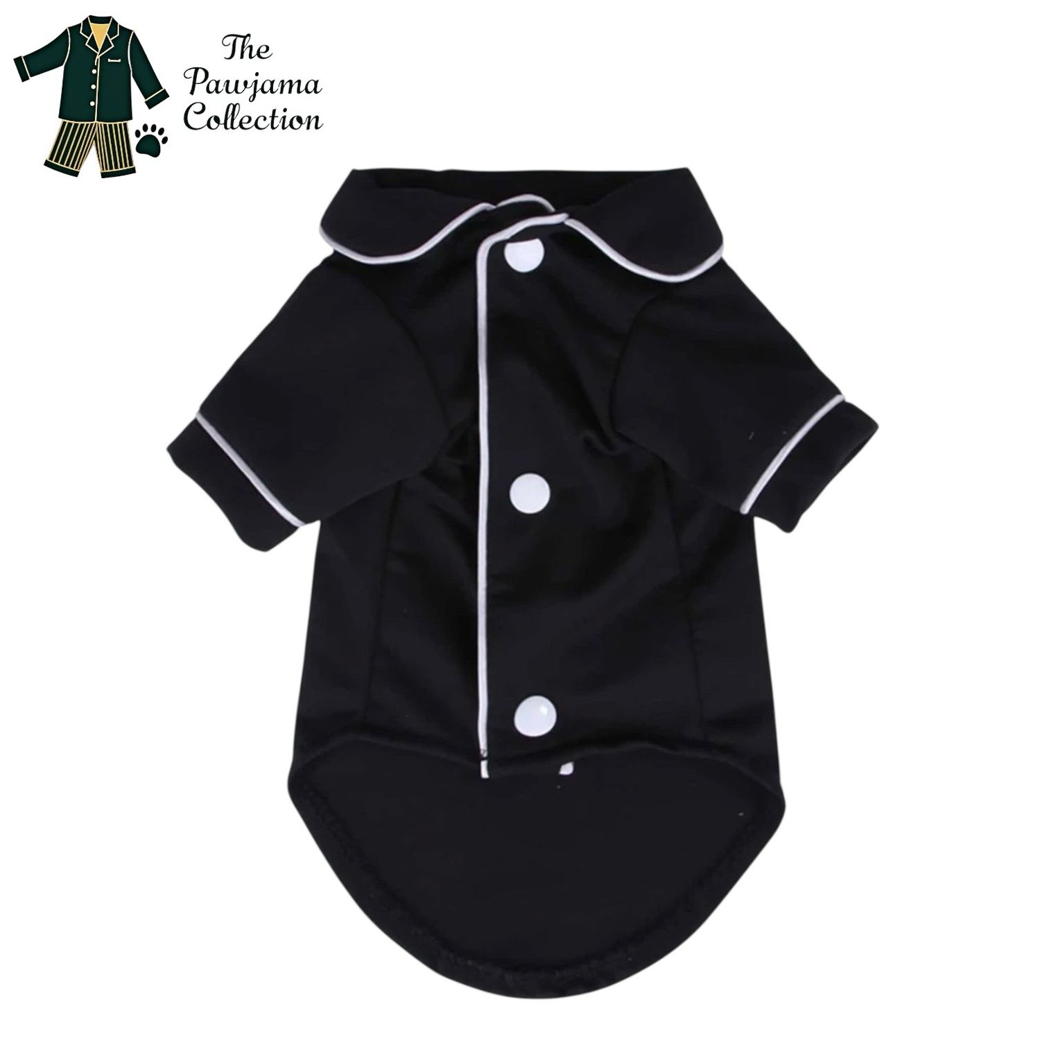 Black Silk Pajama Shirt