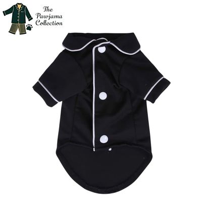 Black Silk Pajama Shirt