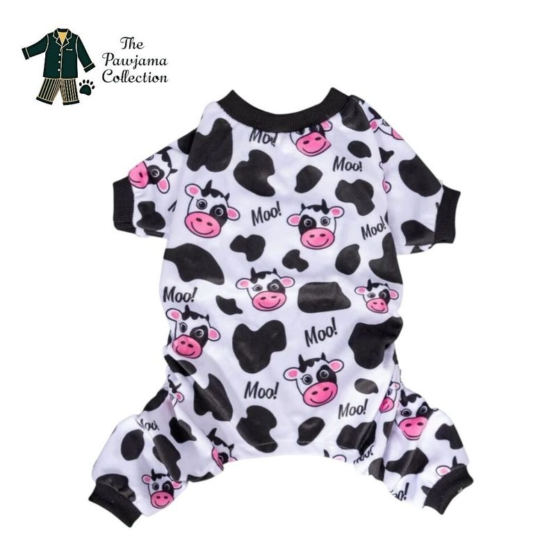 Cow Print Velvet Pajama Onesie