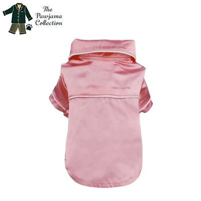 Baby Pink Silk Pajama Shirt