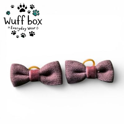 Crochet Bow Fur Ties