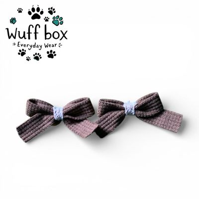 Bow Ribbon Shaped Fur Tie