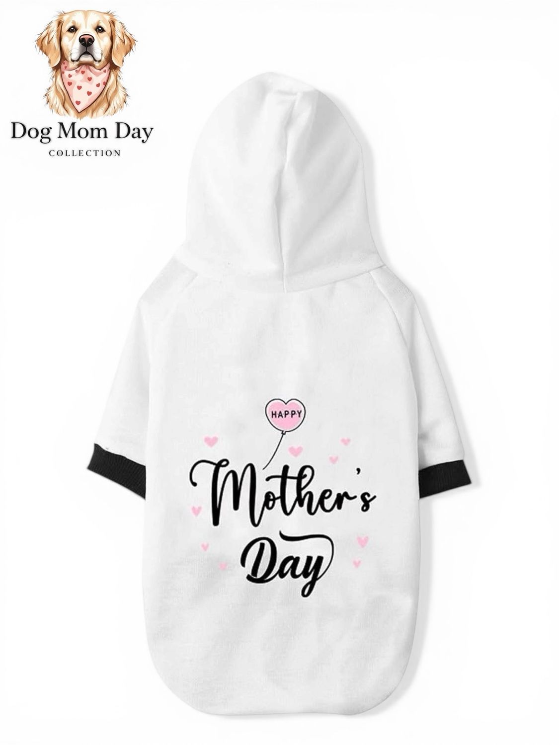 White ‘Happy Mother’s Day’ Print Hoodie
