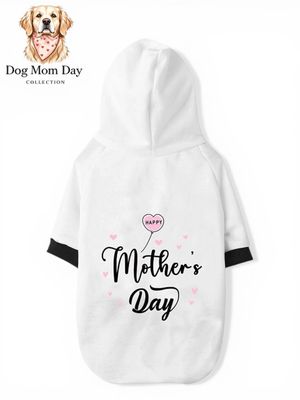 White ‘Happy Mother’s Day’ Print Hoodie