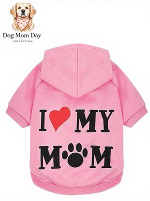 I love my mom Pink Hoodie 