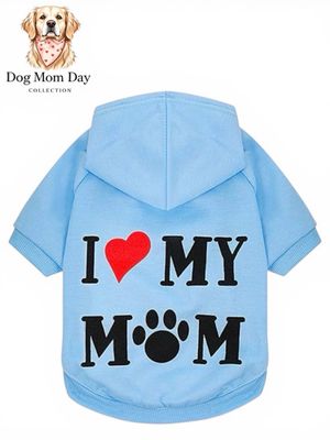 I love my Mom baby blue Hoodie 