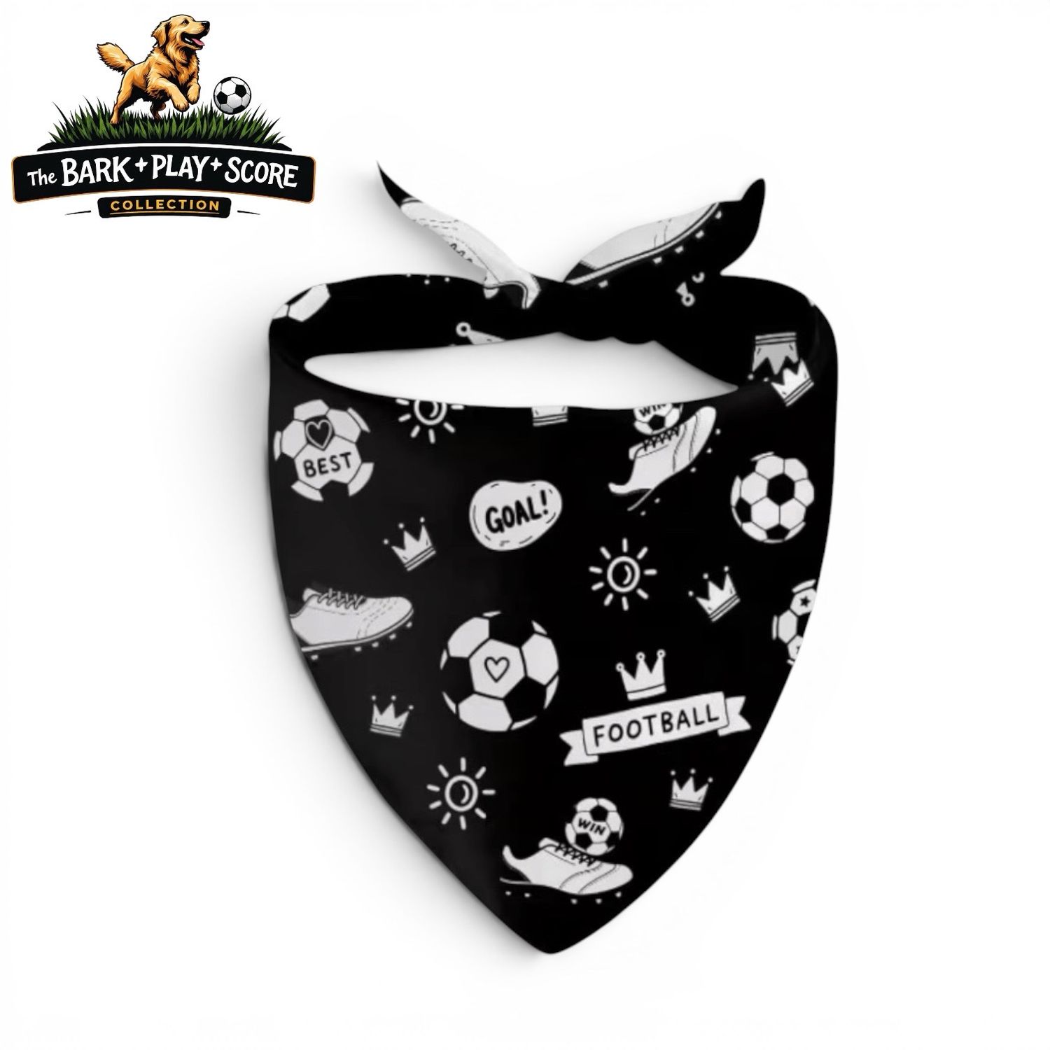 FIFA Soccer Theme Black Pet Bandana