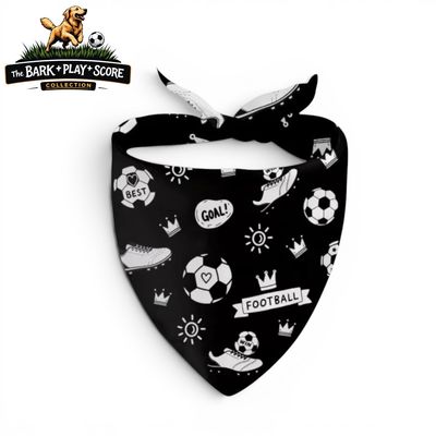 FIFA Soccer Theme Black Pet Bandana