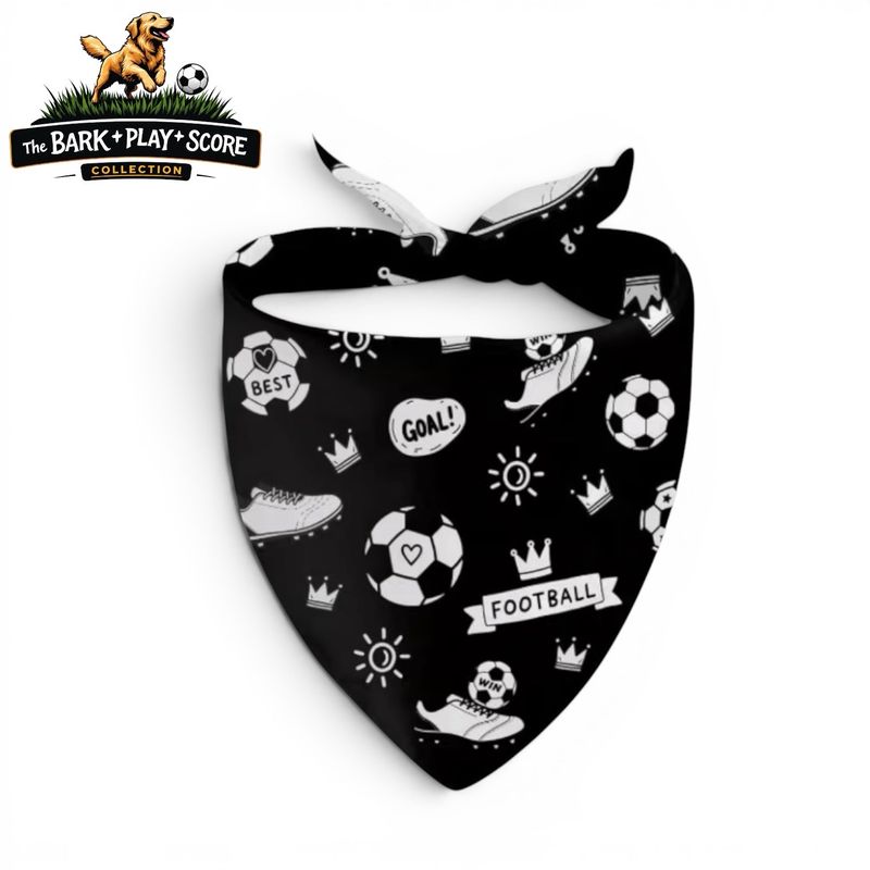 FIFA Soccer Theme Black Pet Bandana