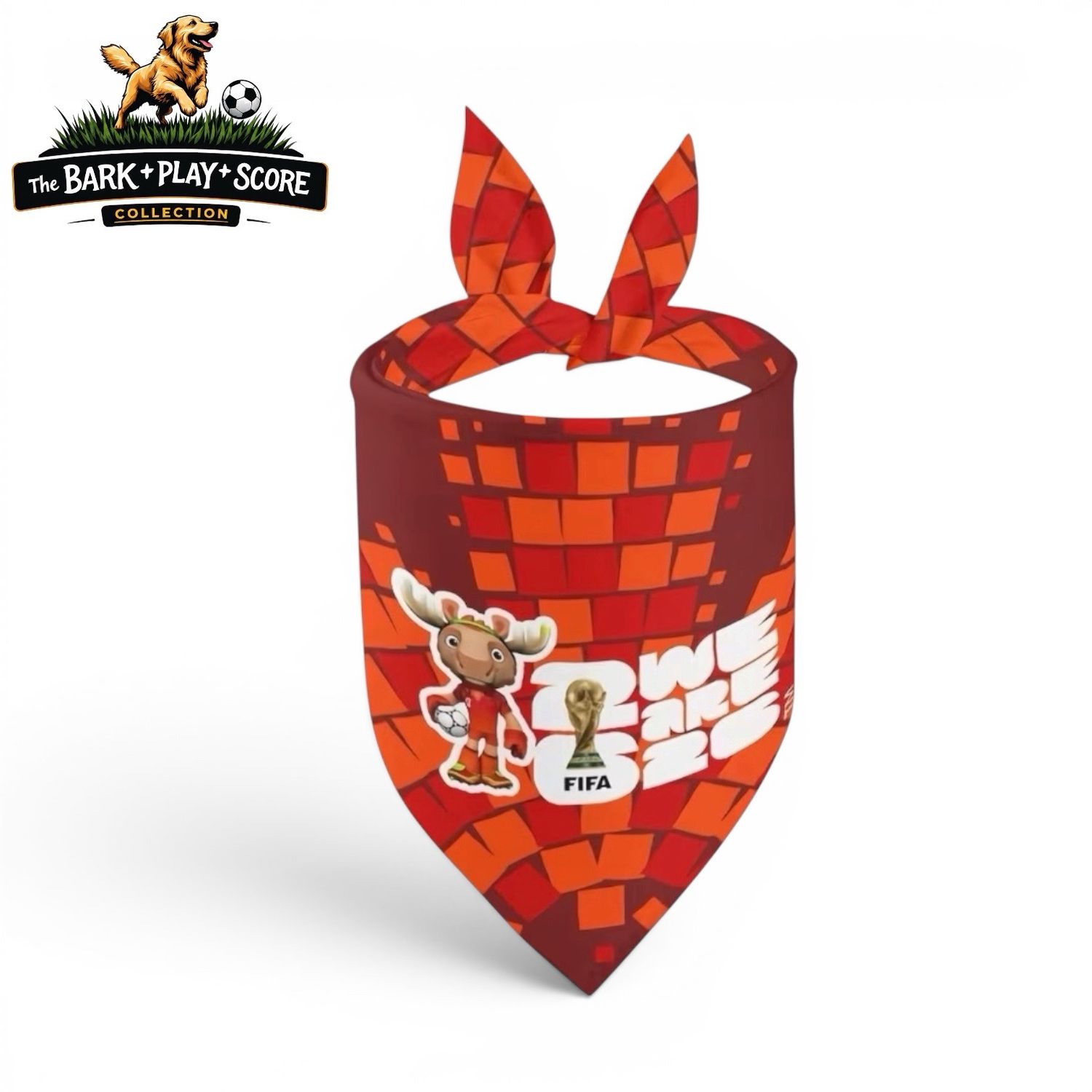 Official Licensed “We are FIFA 26” (Maple Canada Mascot) Pet Bandana 