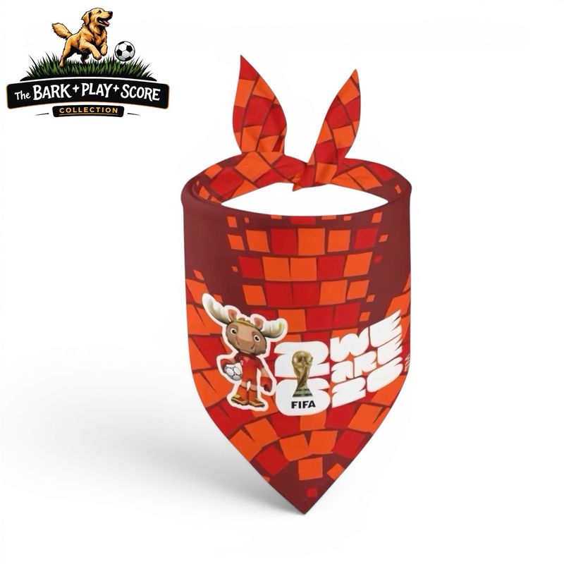 Official Licensed “We are FIFA 26” (Maple Canada Mascot) Pet Bandana 