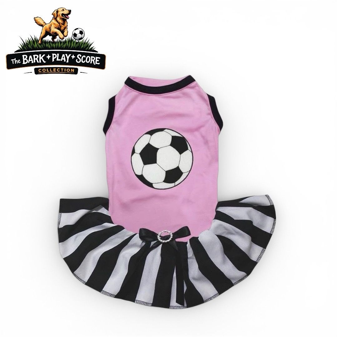 Pink Soccer theme dress