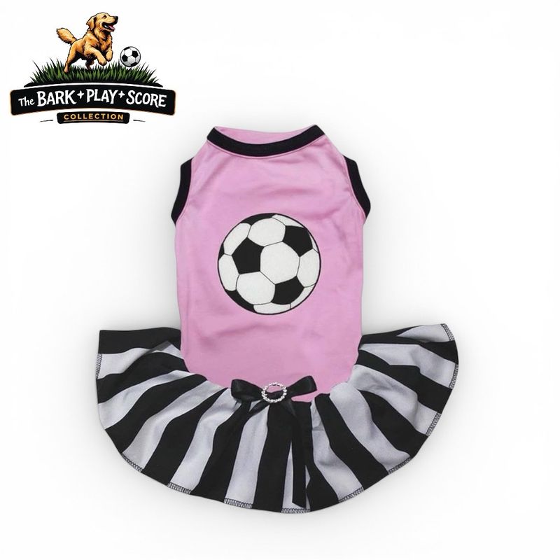Pink Soccer theme dress