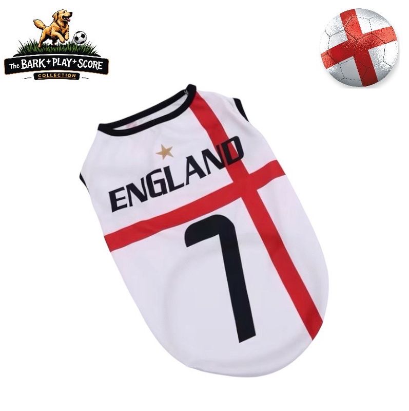 England No. 7 Soccer Tank (Medium - Large Breed Dogs) 