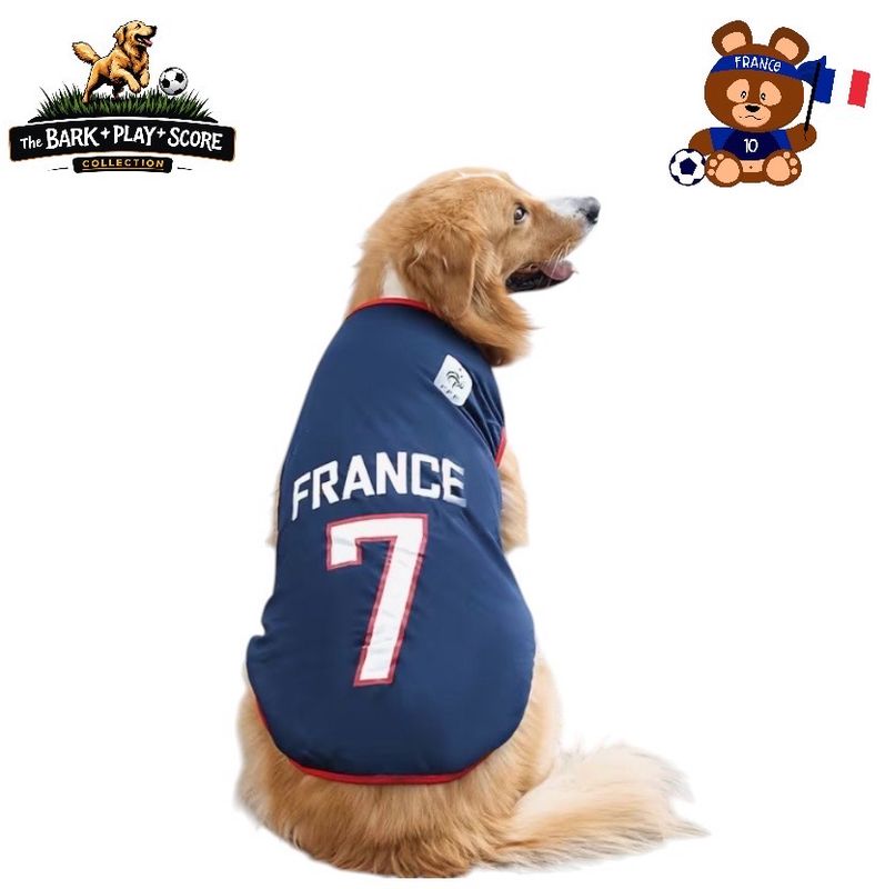 France No. 7 Soccer Tank (Large Breed Dogs)