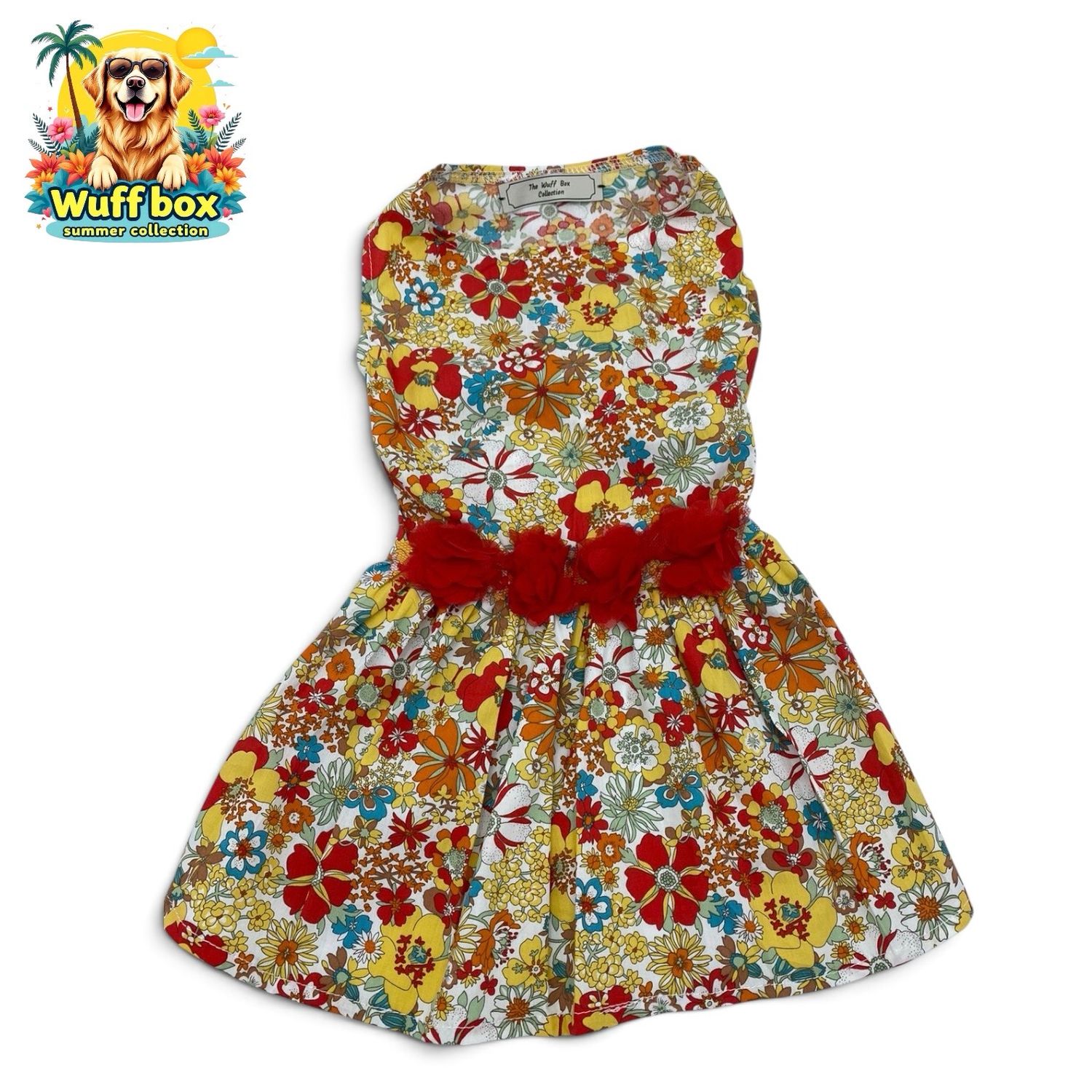 Summer Floral Ruffle Dress 
