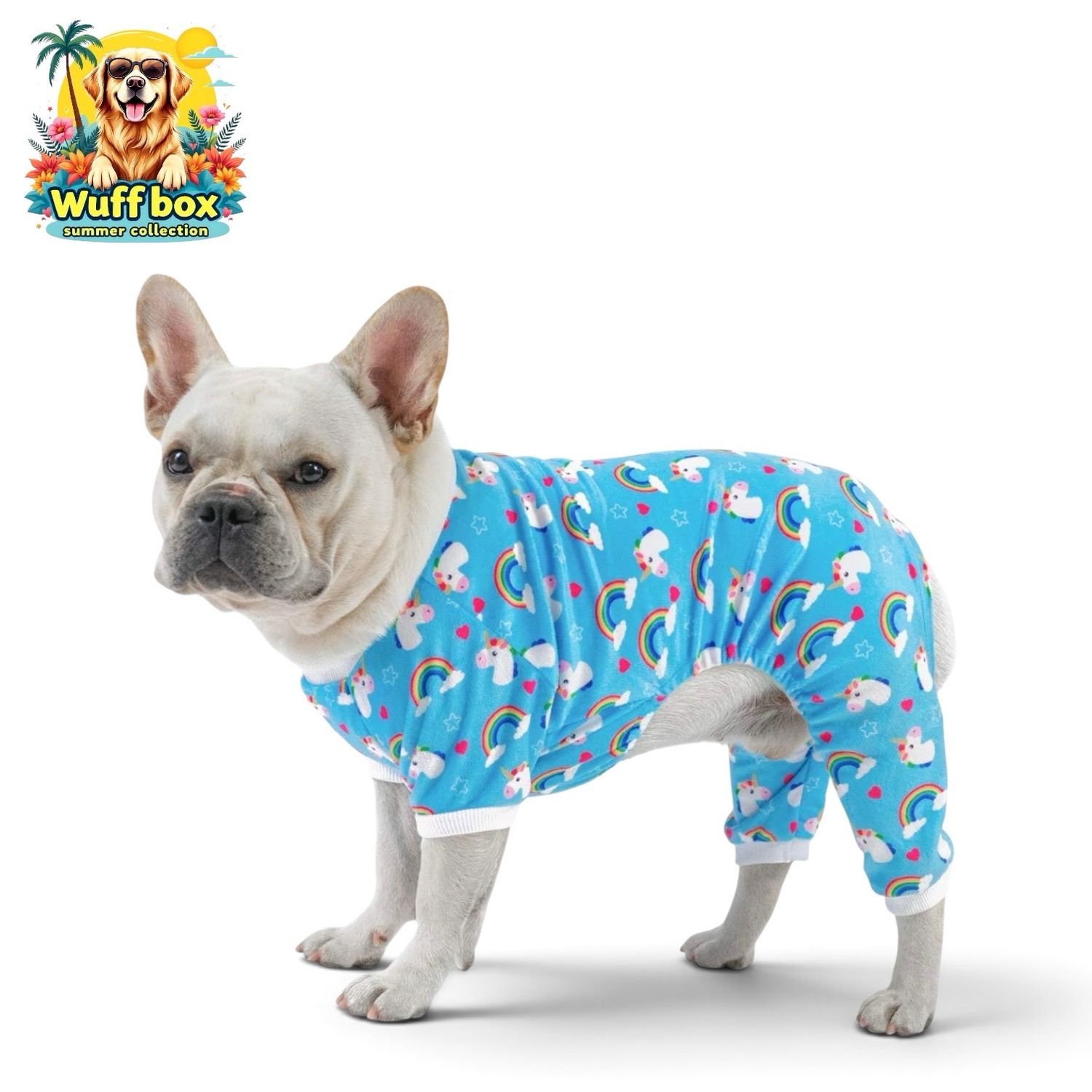 Cutebone Unicorn print Velvet Onesie