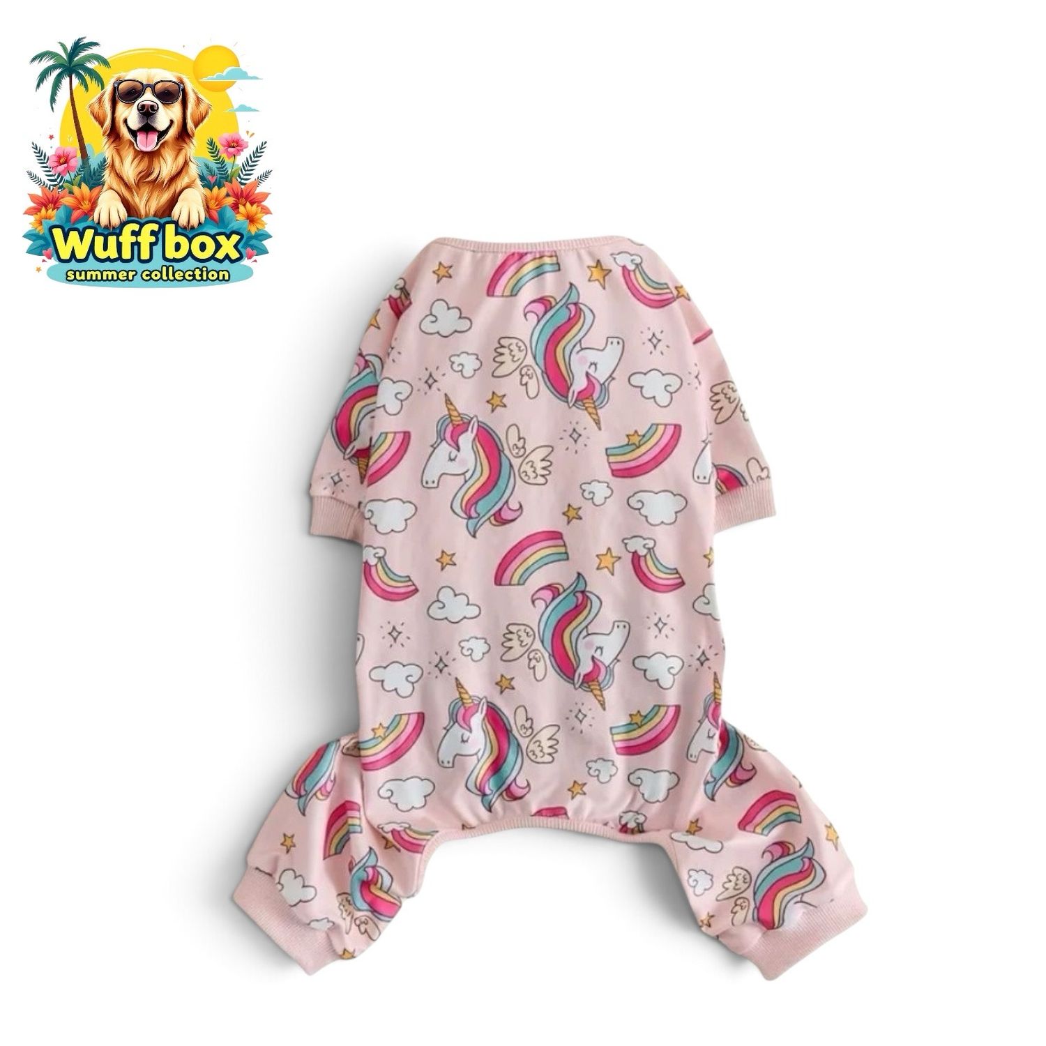 Cutebone Summer Unicorn Onesie (Large Breed)