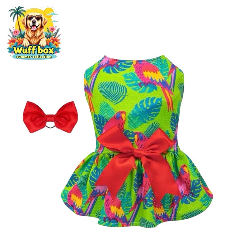 Cutebone Parrot Print Dress