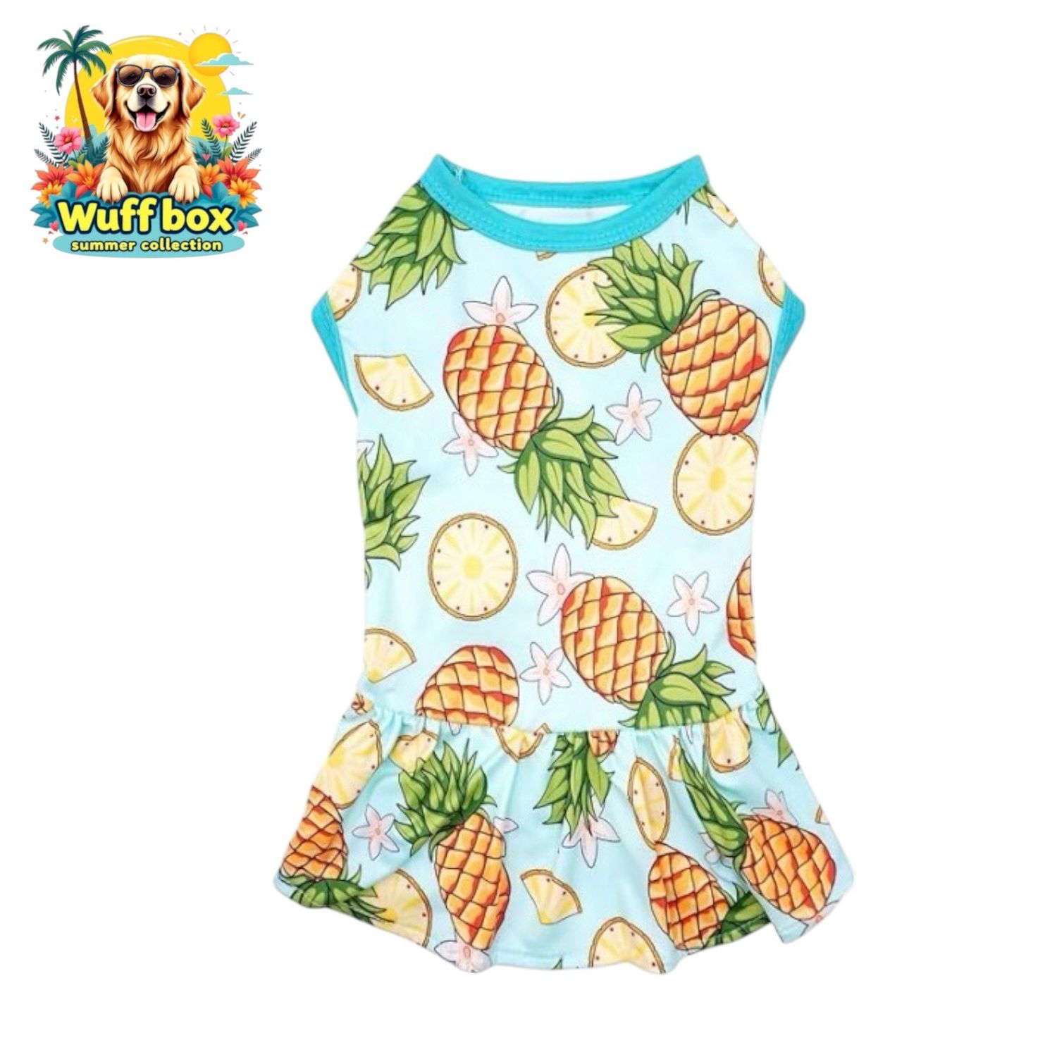 Pineapple Print Summer Dress