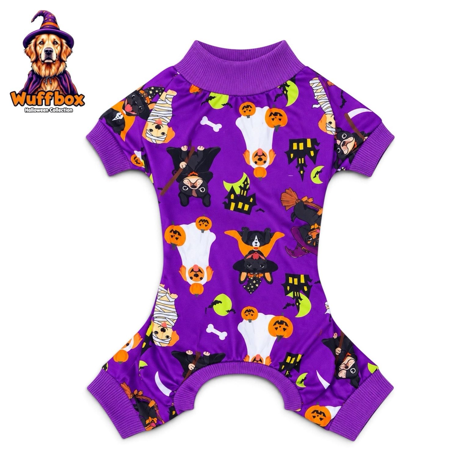 Dog Print Halloween Theme Onesie