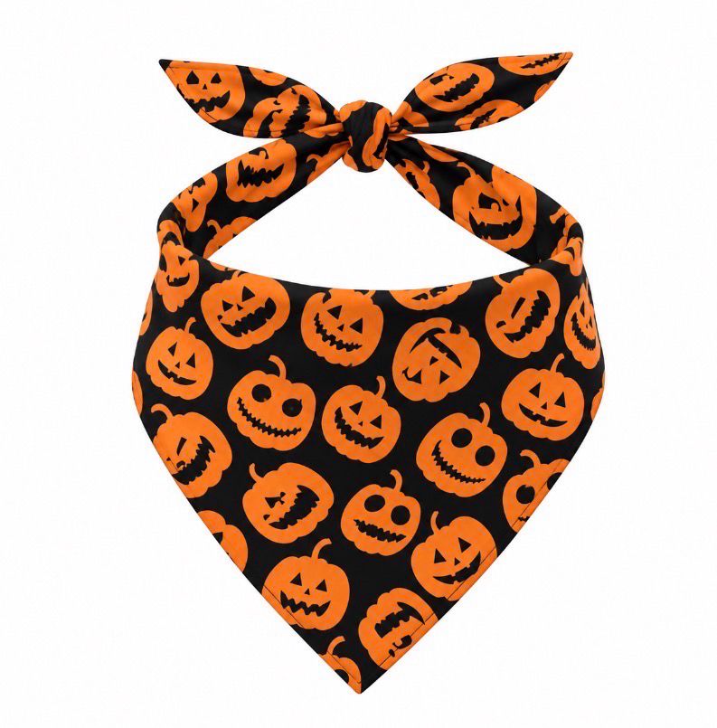 Scary Pumpkin Halloween Bandana