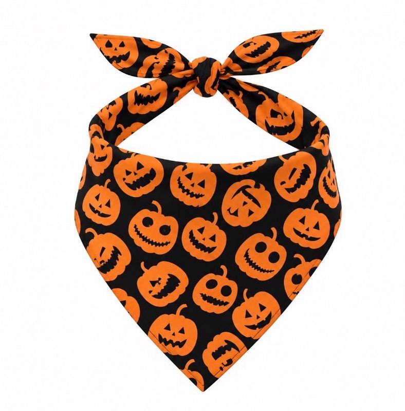 Scary Pumpkin Halloween Bandana