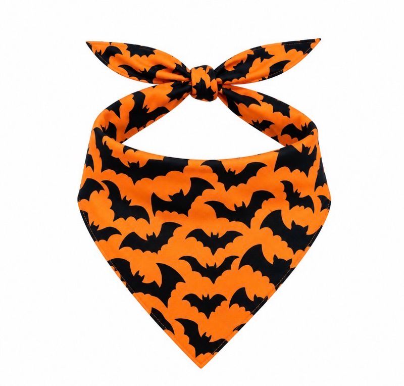 Bat Print Halloween Bandana