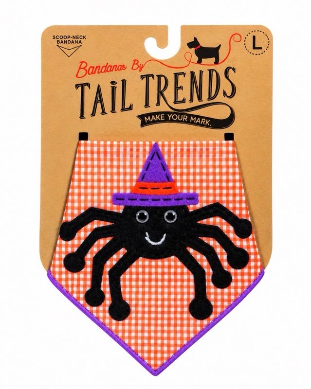 Tail Trends Halloween Witch Spider Bandana