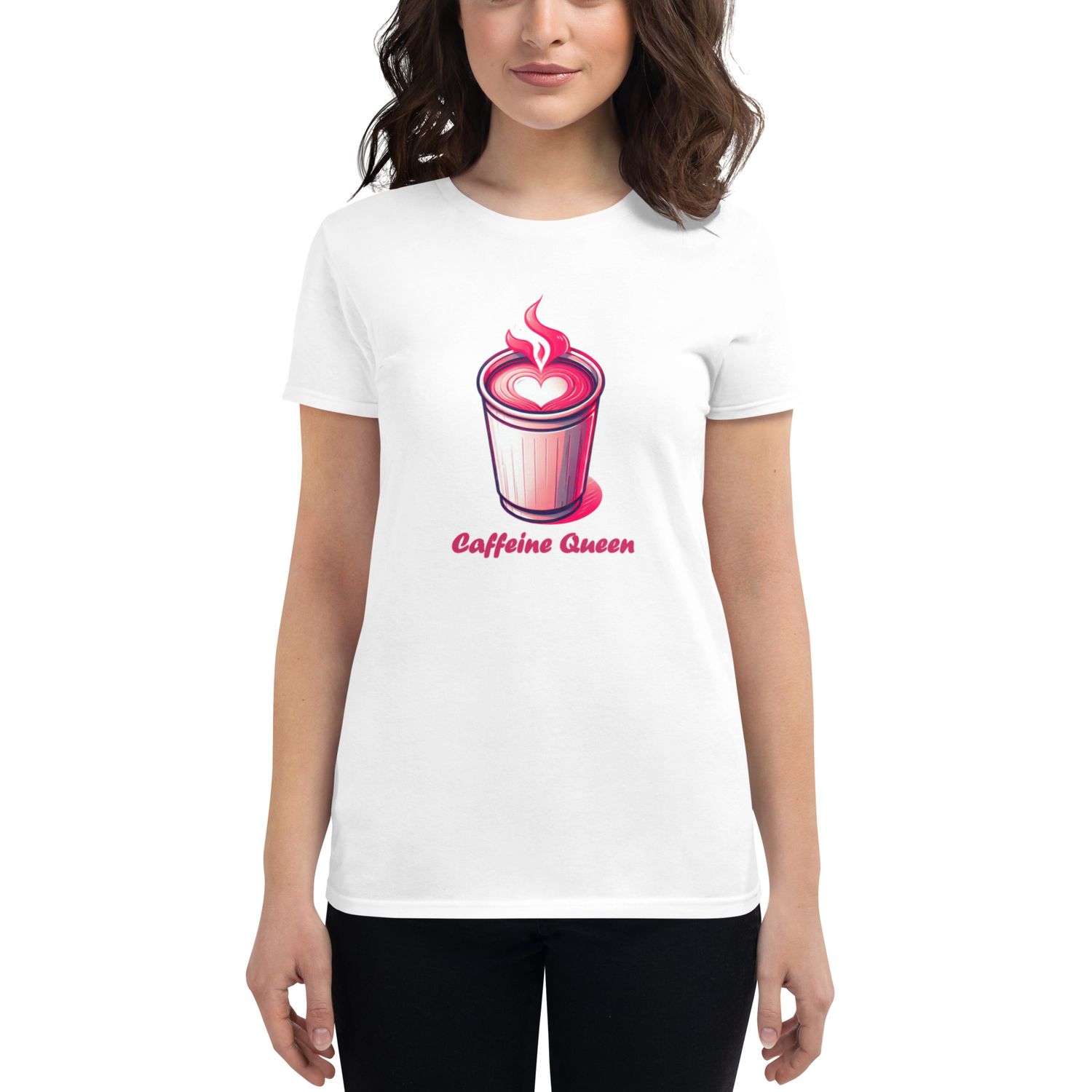 &quot; Caffeine Queen &quot; - Women&#39;s short sleeve t-shirt