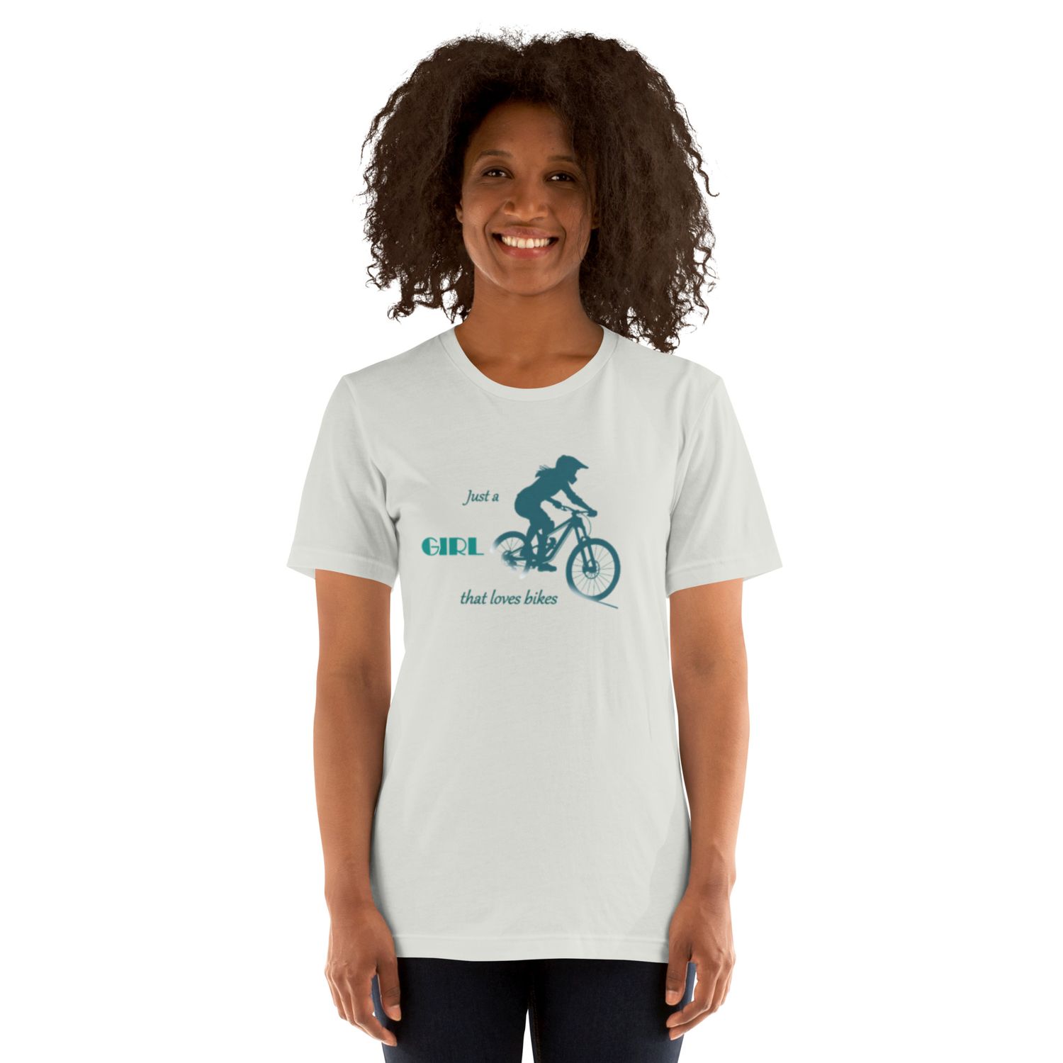 &quot; Just a Girl That Loves Bikes&quot; Women&#39;s Short Sleeve T- Shirt