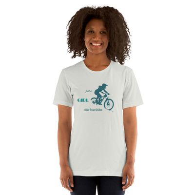 &quot; Just a Girl That Loves Bikes&quot; Women&#39;s Short Sleeve T- Shirt