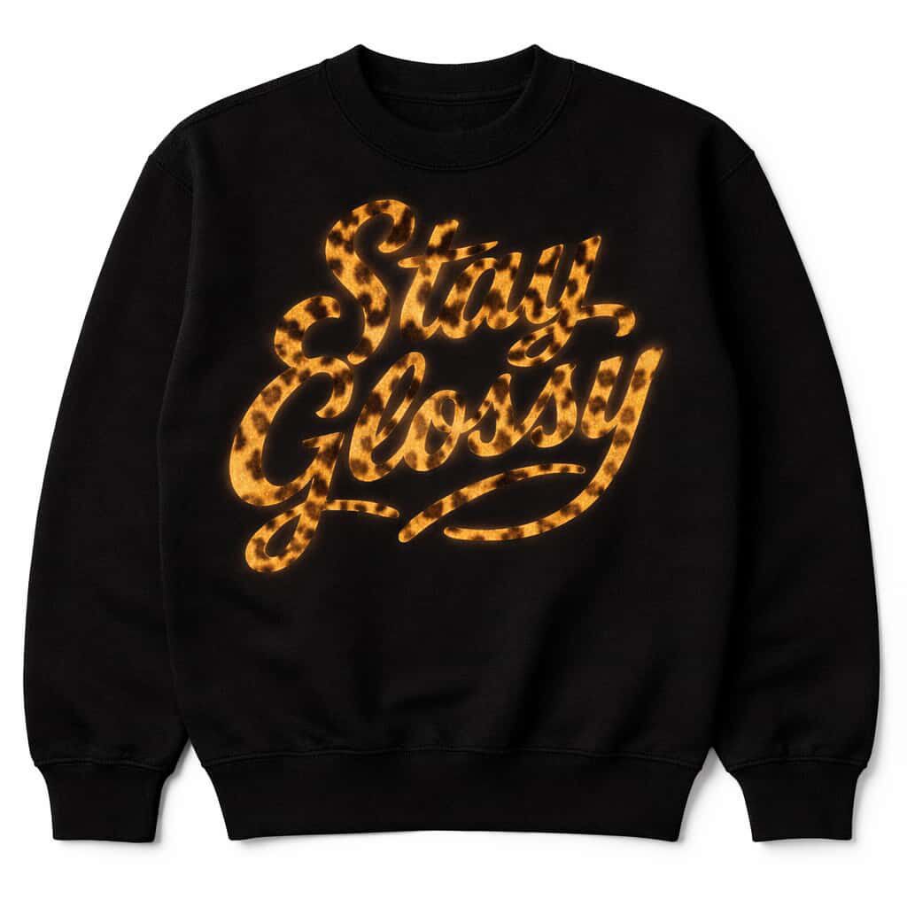 *LIMITED EDITION* “Leopard” Stay Glossy Sweatshirt