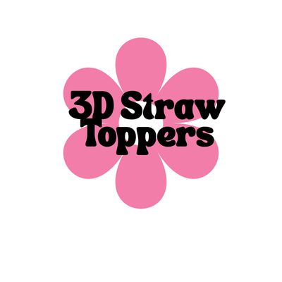 3D Straw Toppers