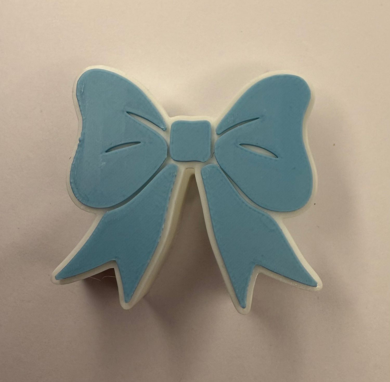 Blue/White Bow