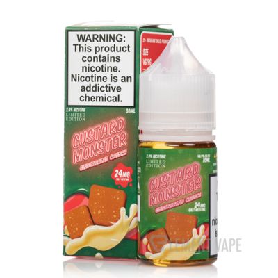Custard Monster Ejuice Salts 24mg 30ml Gingerbread Crunch