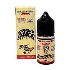 Controlled Chaos 30ml THC E-Liquid 1500mg Peach Mango