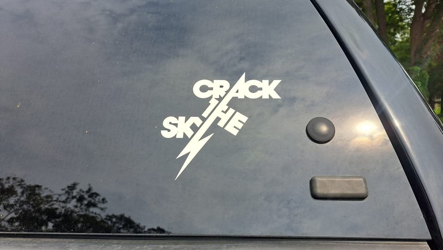 Crack The Sky Window Sticker 6" x 6"