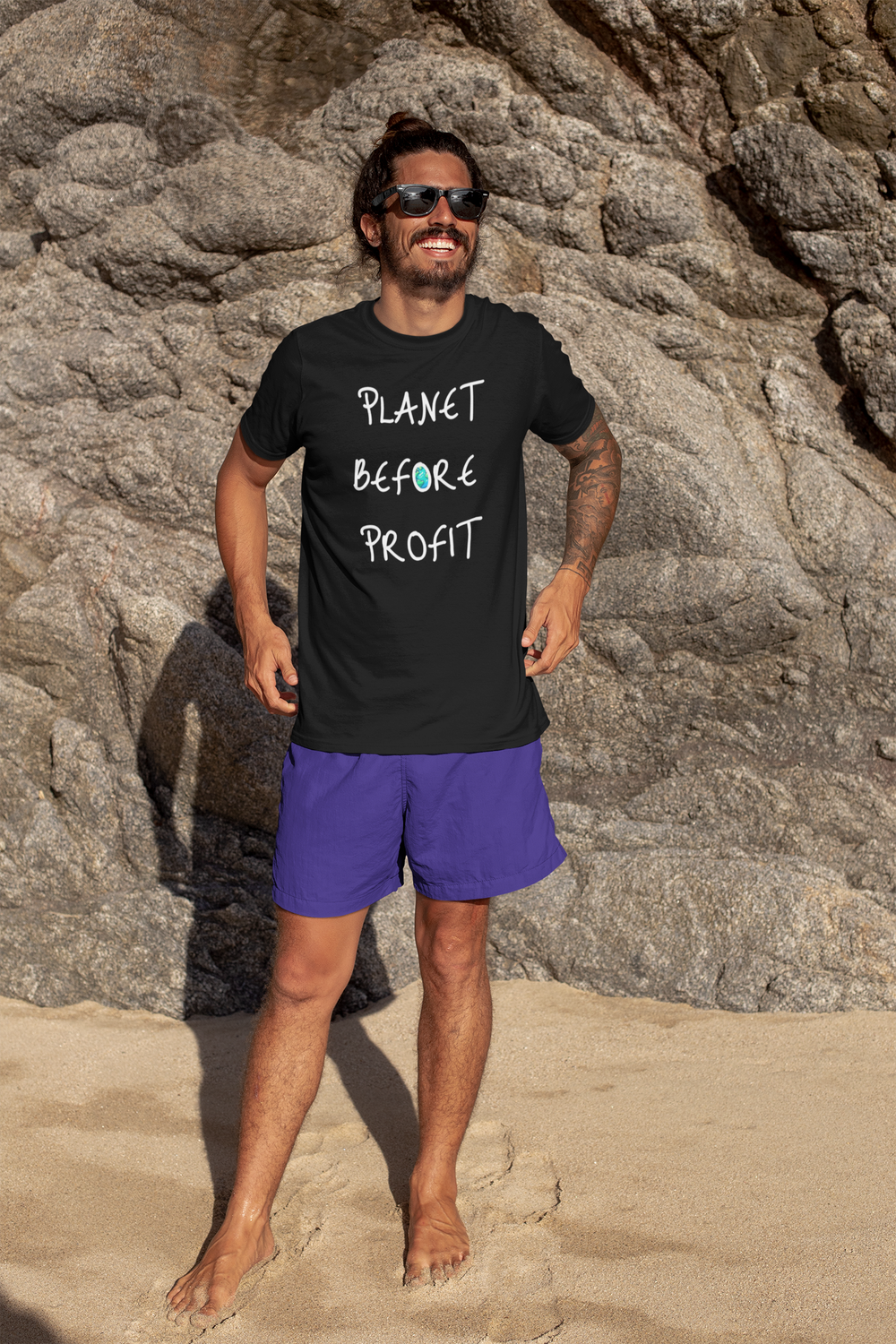 Planet Before Profit [White Font]