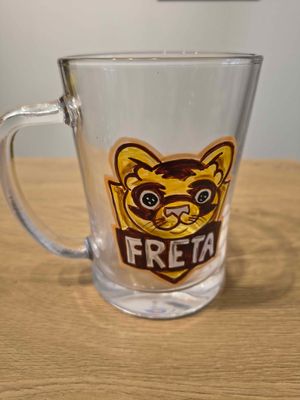 Kufel 650ml ręcznie malowany Freta