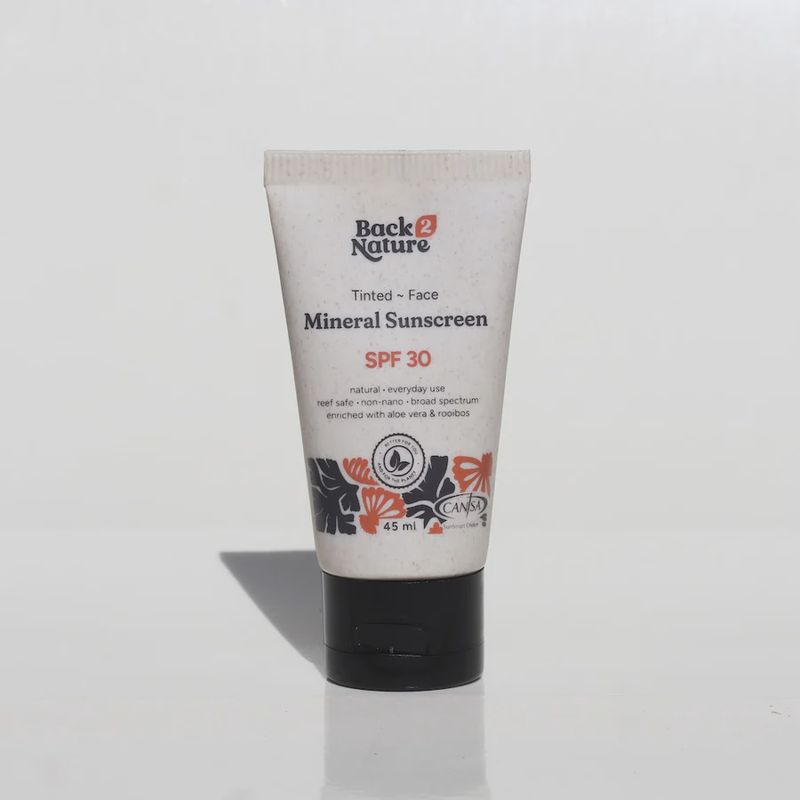 Tinted- Face Mineral Sunscreen SPF 30 45ml (Back2Nature)