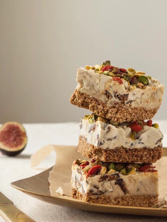 White Chocolate, Fig and Walnut Slice