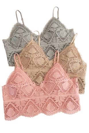 Padded Bralette, Color: Black, Size: S