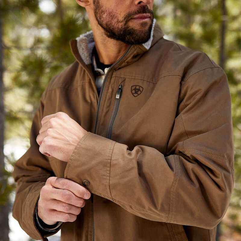 ARIAT MENS GRIZZLY CANVAS JACKET , Color: CUB, Size: M