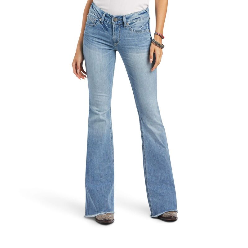 ARIAT WMS REGINA FLARE  PERFECT RISE JEANS , Color: COLORADO, Size: 27S