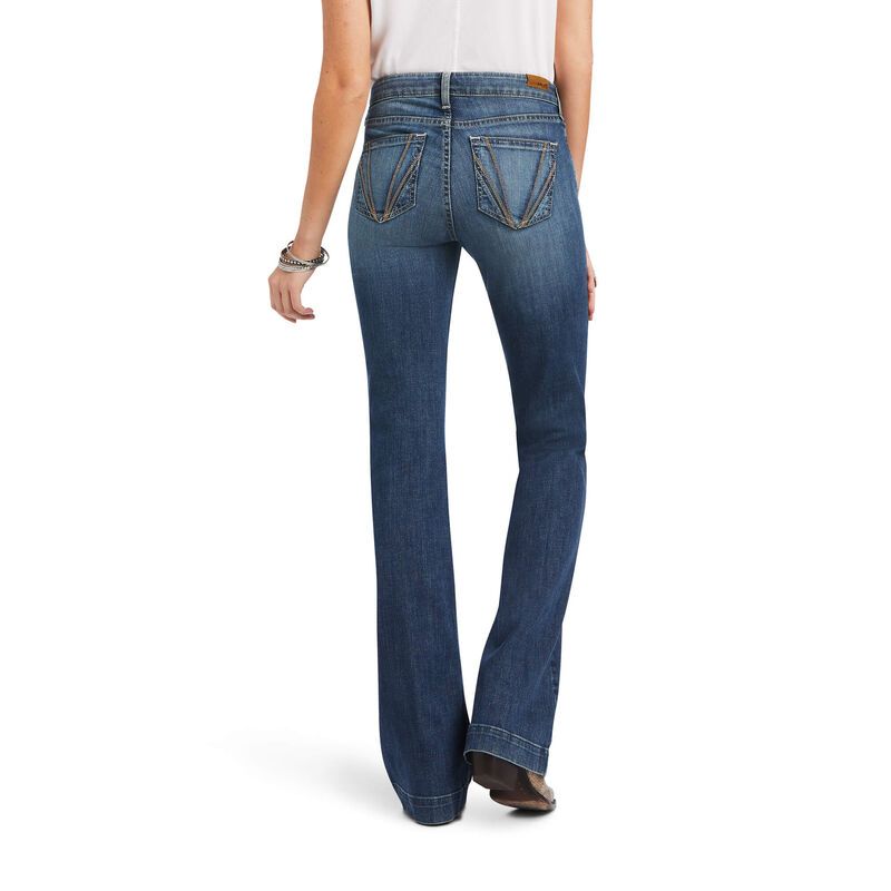 ARIAT WMS SLIM TROUSER DAPHNE WIDE JEANS , Color: Toronto, Size: 26R