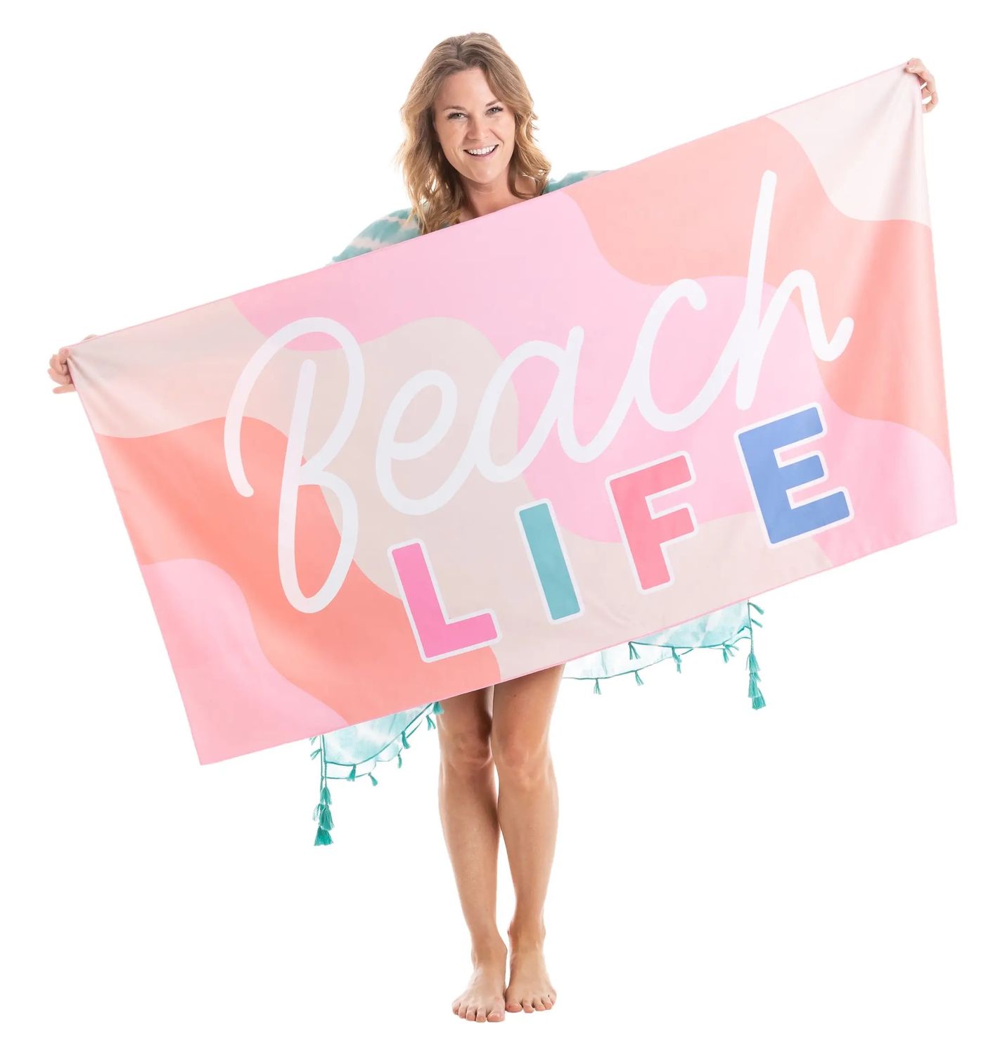Katydid Quick Dry MicrofiberBeach Towels, Color: Beach Life, Size: 63x30